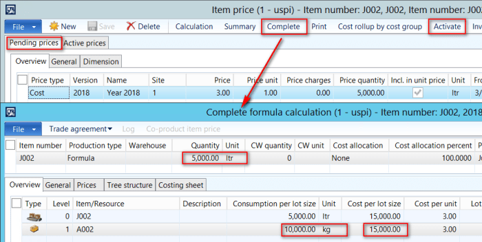 complete formula calc