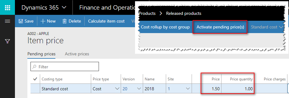 How to set up standard costs for direct materials in Dynamics 365 for ...