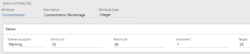 Batch attributes