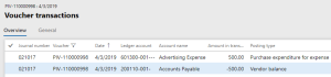 Advance payment to vendor in Dynamics 365 for Finance and Operations ...