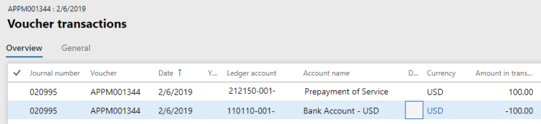 Advance payment to vendor in Dynamics 365 for Finance and Operations ...