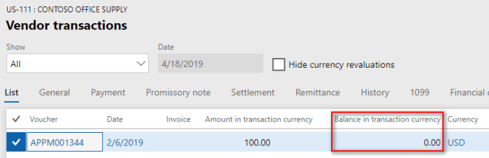 Advance payment to vendor in Dynamics 365 for Finance and Operations ...